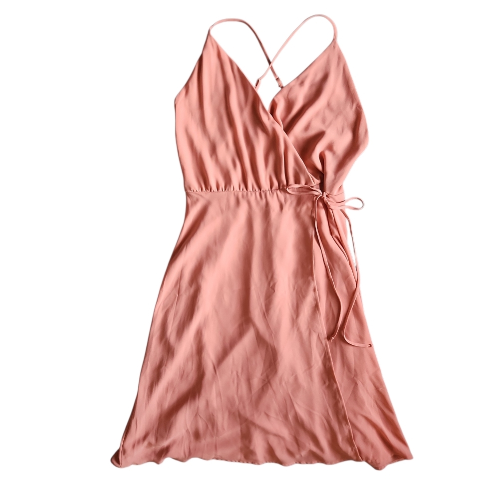 Lush Wrap Midi Dress-Size Small - Picture 8 of 10
